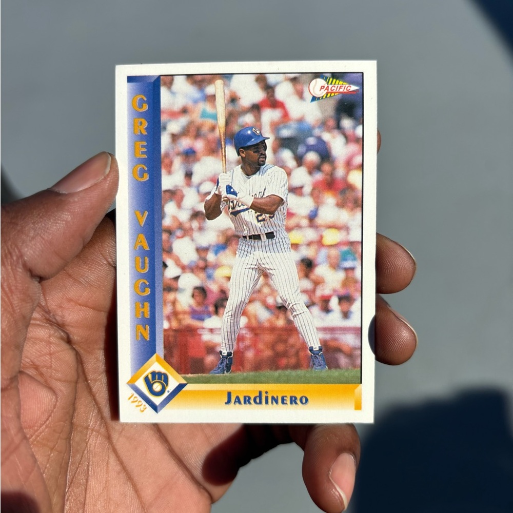 Greg Vaughn Baseball Trading Card